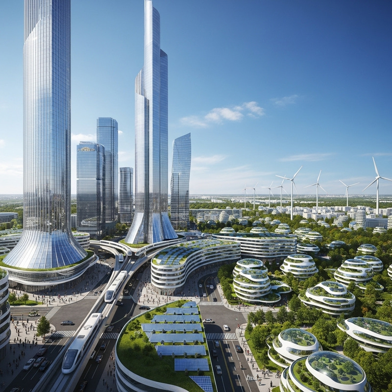 Futuristic Kazakhstan 2100 | Advanced Skyscrapers, Green Spaces & Innovative Transportation Futuristic Kazakhstan 2100 | Advanced Skyscrapers, Green Spaces & Innovative Transportation