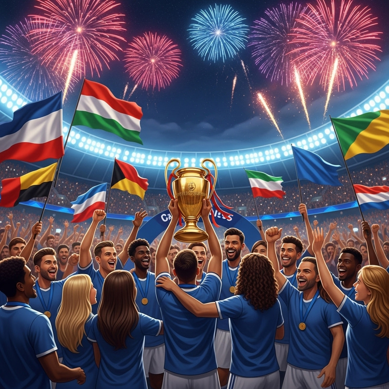 Champions League Winners Celebrate Exciting Victory