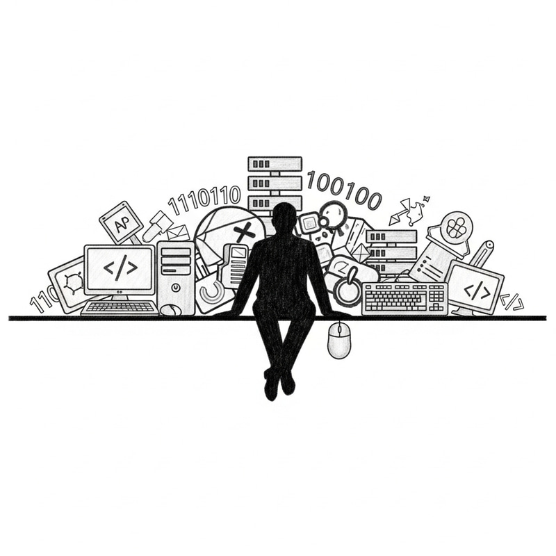 Symbolic Pioneer of USSR Web Programming Sketch