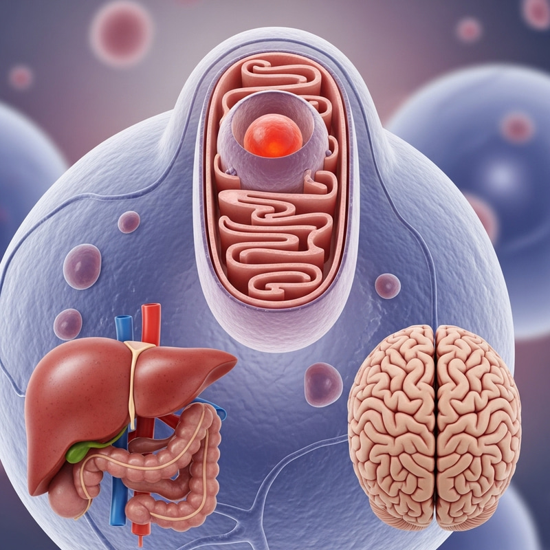Detailed Mitochondria, Liver & Brain Organs Detailed Mitochondria, Liver & Brain Organs