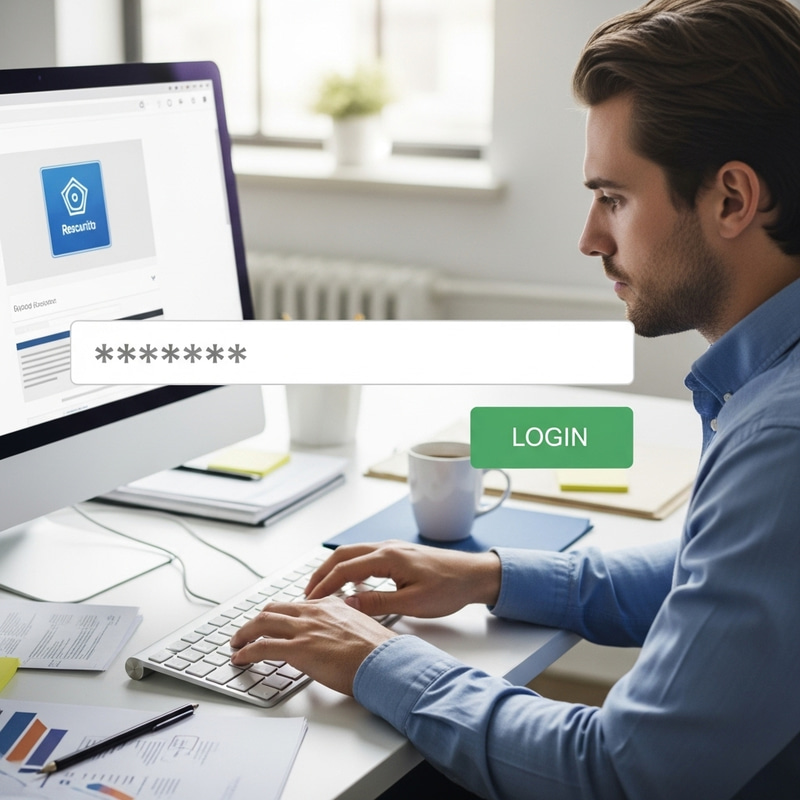 Keyboard Login Image | Secure Password Access