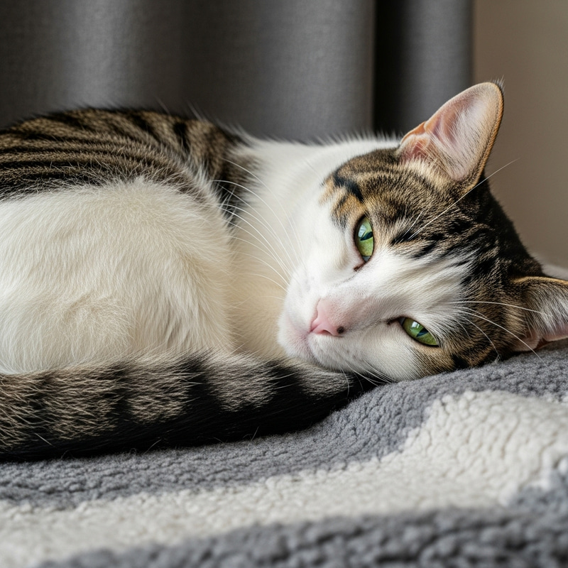 Adorable Cat Napping - Perfectly Captured Moment Adorable Cat Napping - Perfectly Captured Moment