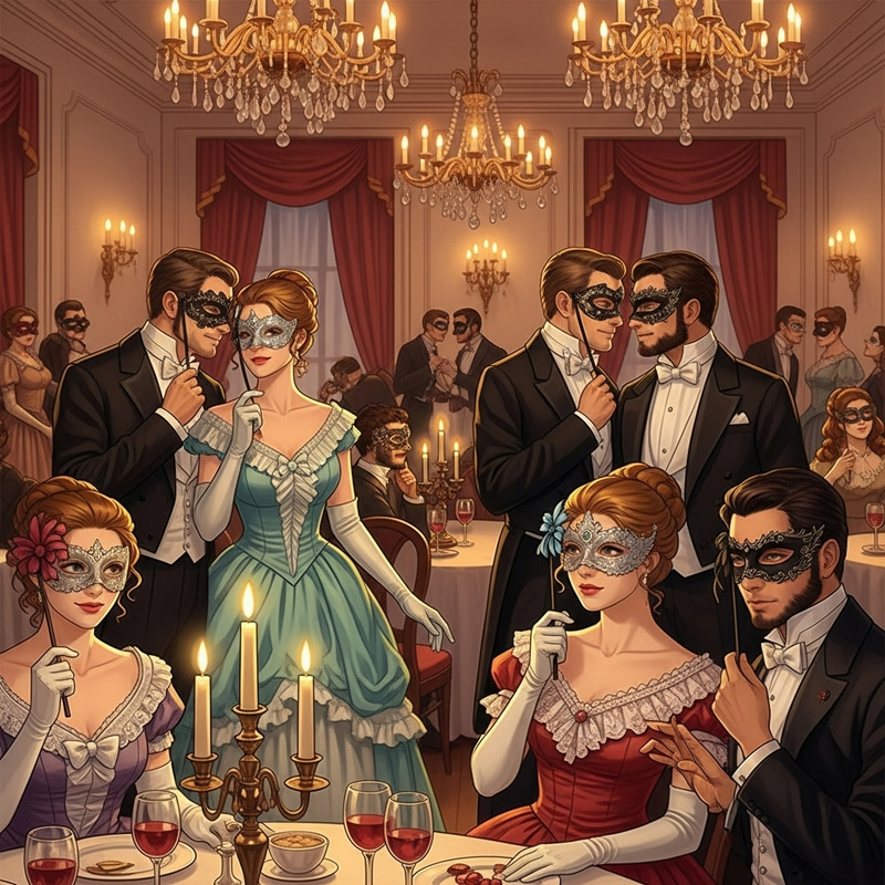 Coquette Masquerade Wall Art | Elegant Decor