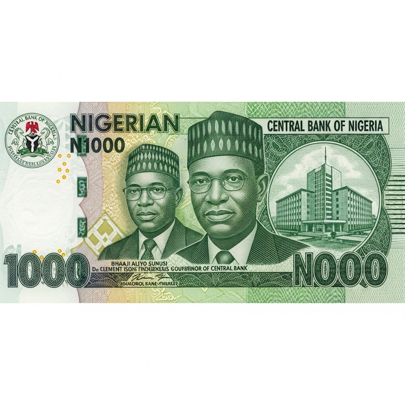 1000 Naira Bill - Nigerian Currency Note Design 1000 Naira Bill - Nigerian Currency Note Design