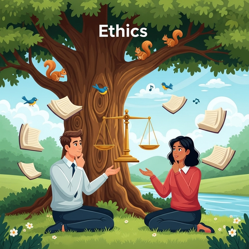 Illustrating Ethics | Justice, Fairness, Equality Scene Illustrating Ethics | Justice, Fairness, Equality Scene