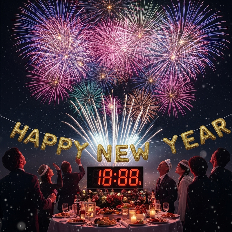 Vibrant New Year Fireworks Vibrant New Year Fireworks