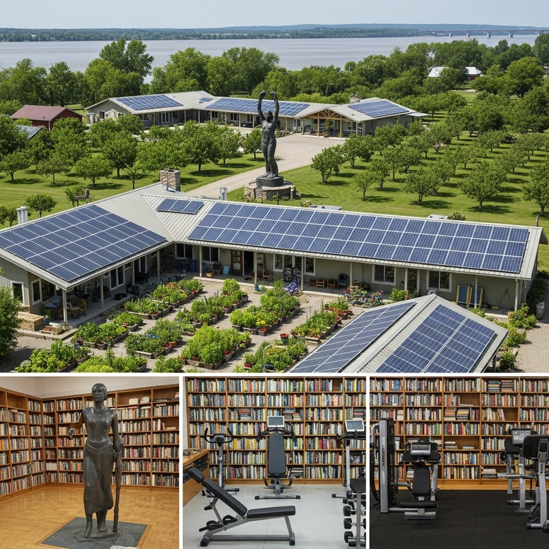 Empowering 20 Acre Homestead with Solar Panels, Gardens & Gym Empowering 20 Acre Homestead with Solar Panels, Gardens & Gym