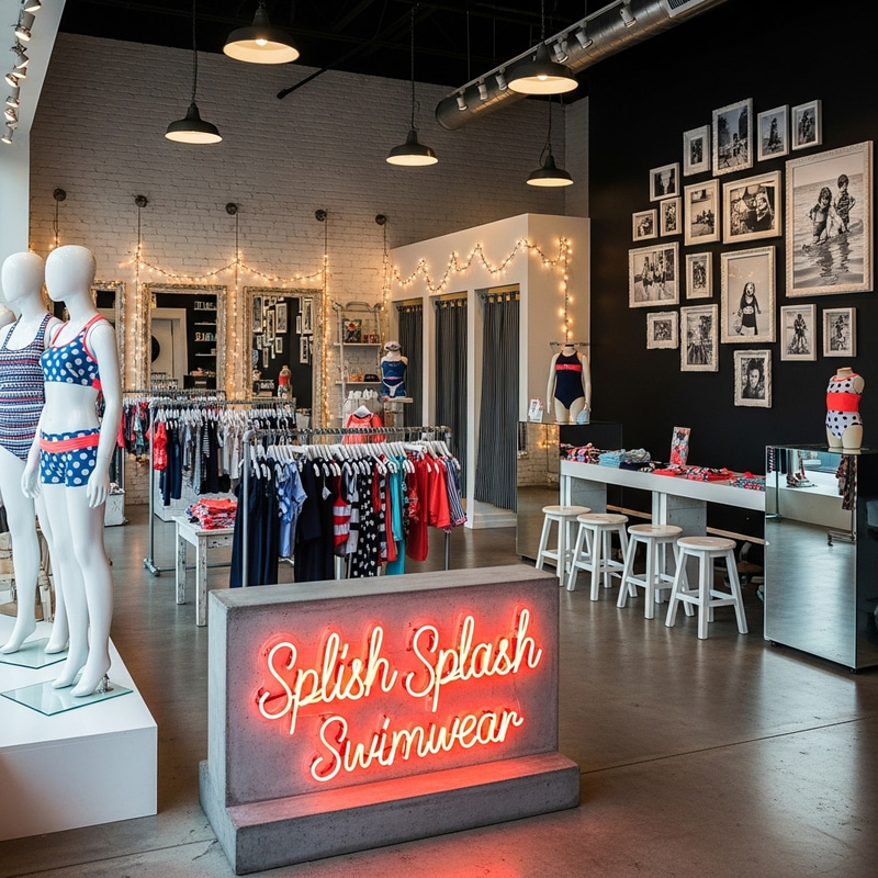 Shabby Chic Kids Swimwear Store | Corals, White, Black, Navy