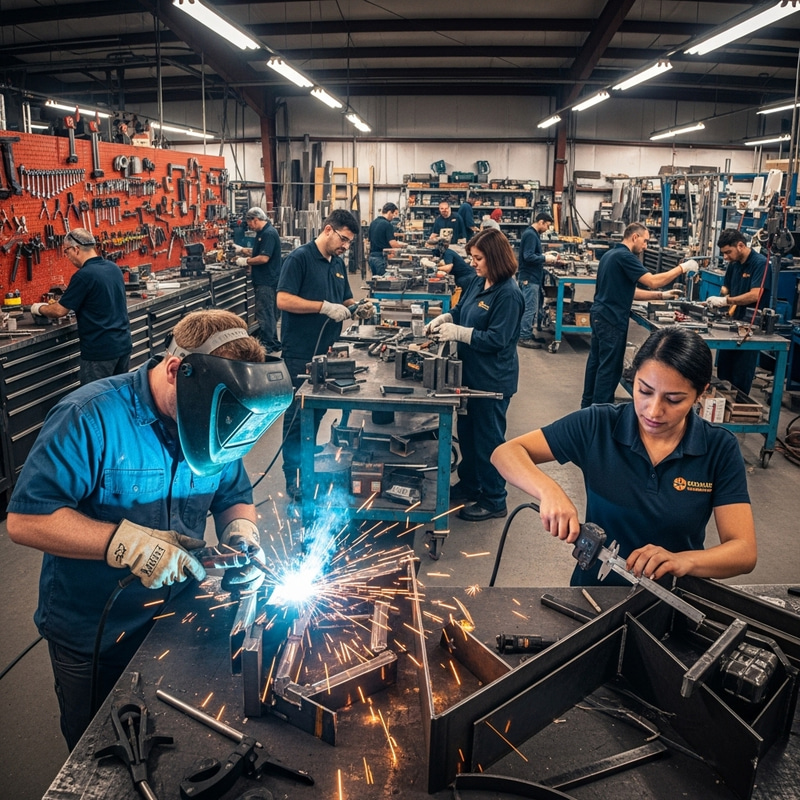 Immersive Custom Steel Workshop: Craftsmanship & Detail Immersive Custom Steel Workshop: Craftsmanship & Detail