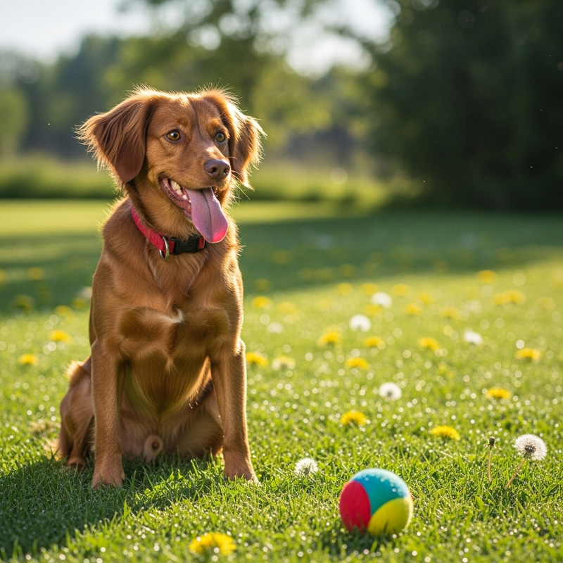 Cute & Playful Dog on Lush Green Lawn | Dogs Galore