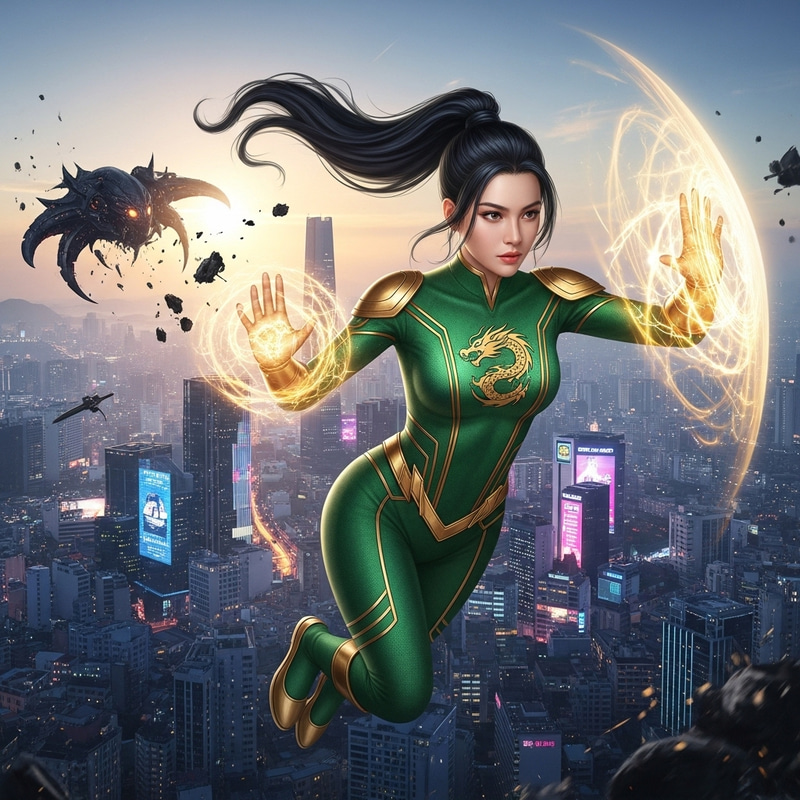 Vietnamese Woman Transforms into Superhero to Save the World