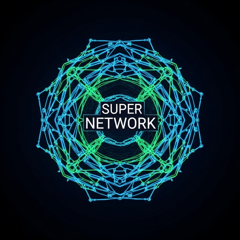 Super Network Icon - Vibrant and Modern Design | Cool & Stylish