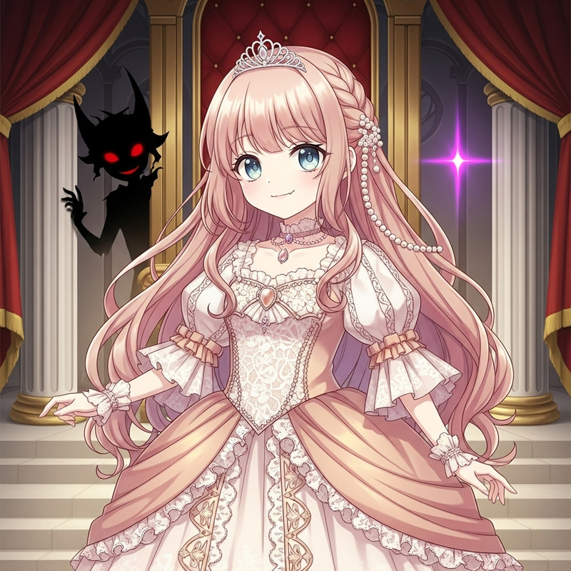 Anime-Inspired Princess with a Hidden Dark Side