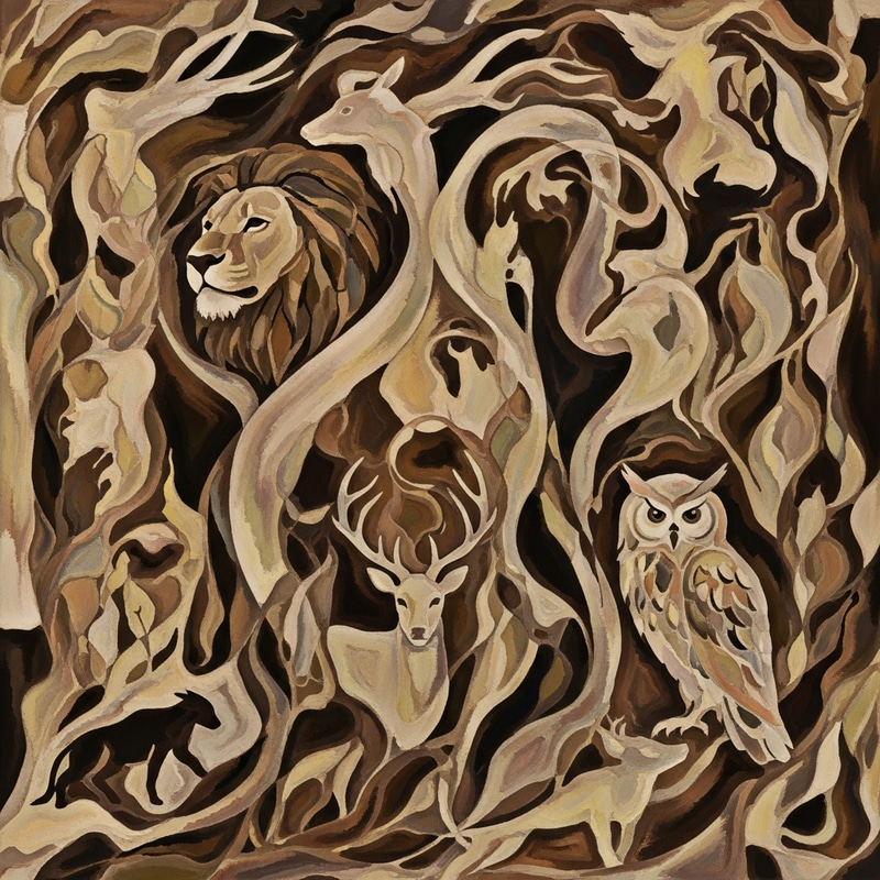 Wild Animals Abstract Art Wild Animals Abstract Art