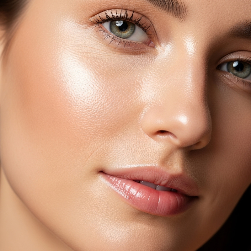 Hydrated Skin: 30-Year-Old Woman's Juicy Complexion Hydrated Skin: 30-Year-Old Woman's Juicy Complexion