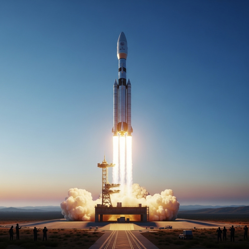 Intricately Detailed Space Rocket Launch Intricately Detailed Space Rocket Launch