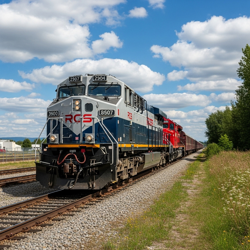 Powerful Diesel Locomotive in Bold Colors Powerful Diesel Locomotive in Bold Colors