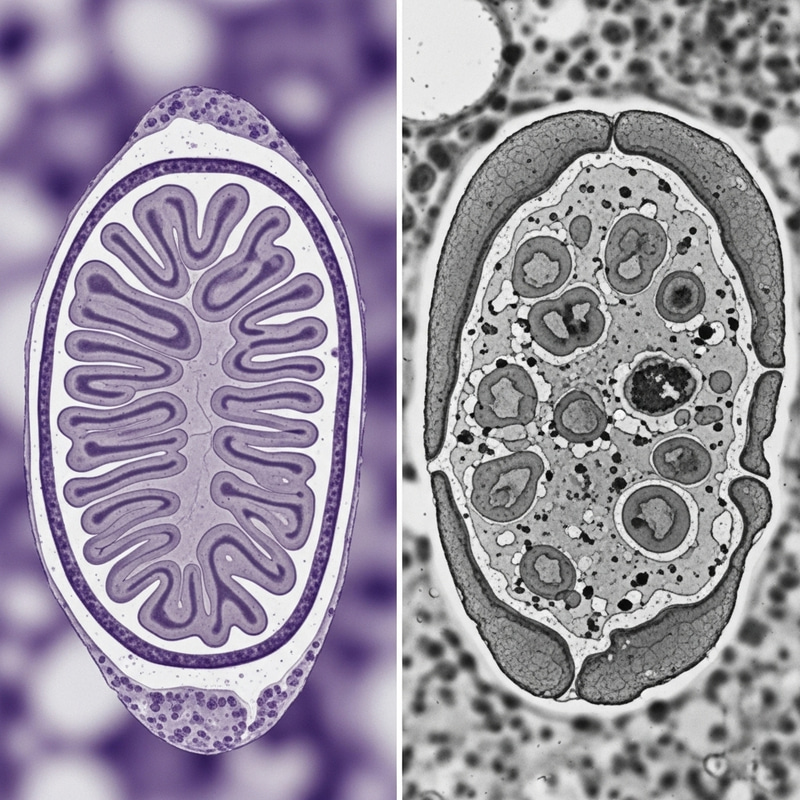 Aging Mitochondria: Detailed Visual Representation Aging Mitochondria: Detailed Visual Representation