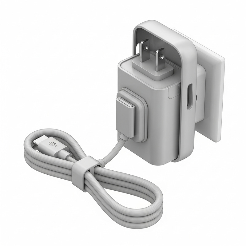 Compact 3D Printed Mobile Charger Holder Design with Easy Cable Management