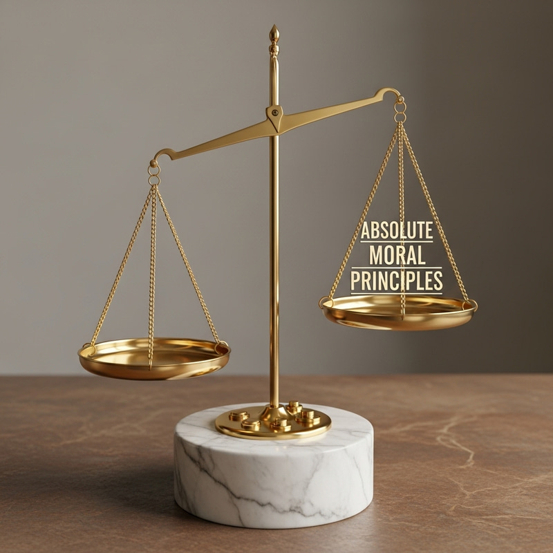Absolute Moral Principles on Balanced Scale Absolute Moral Principles on Balanced Scale