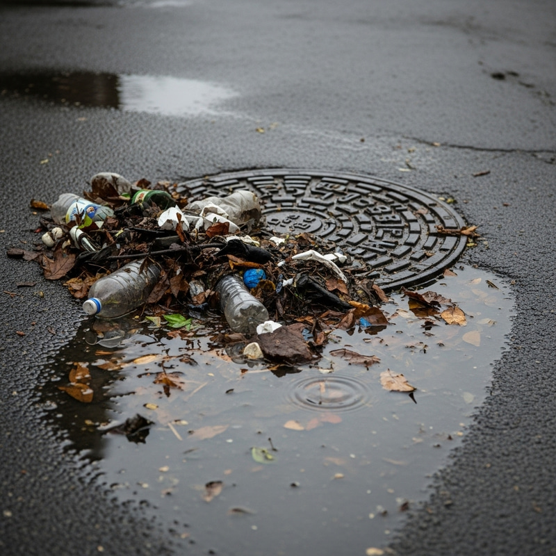 Clogged Street Drain - Causes and Solutions