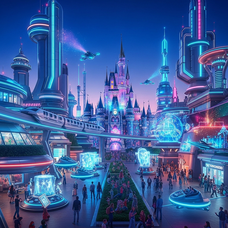 Futuristic Amusement Park at Walt Disney World