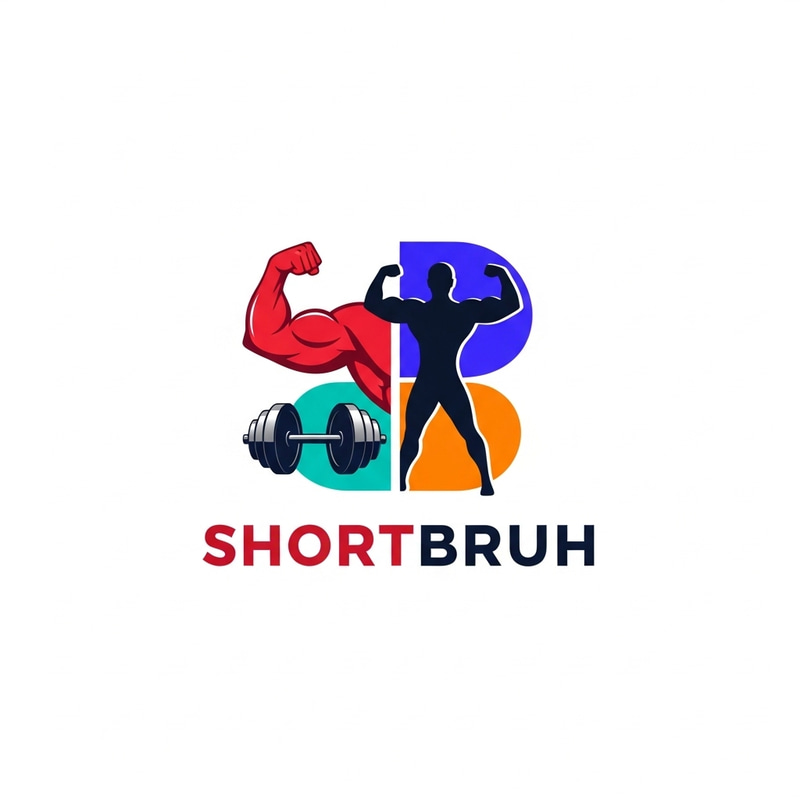ShortBruh: Alpha Male & Fitness Logo Design
