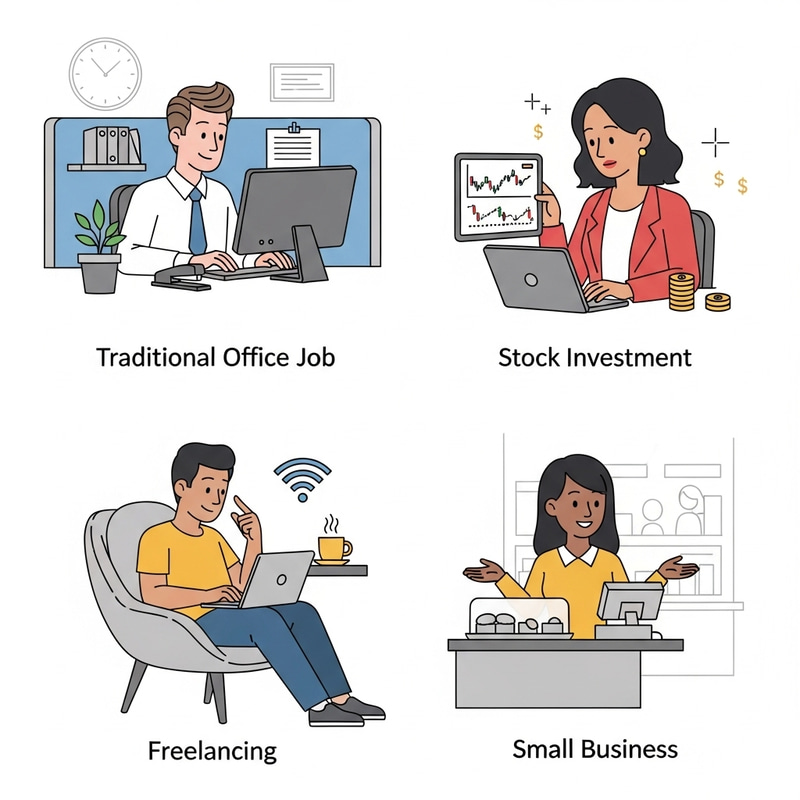 Explore Diverse Income Methods: Clipart Guide Explore Diverse Income Methods: Clipart Guide