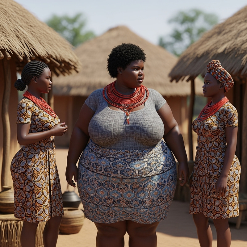 Zara, African Woman in Traditional Village Scene | Photorealistic 8K Quality