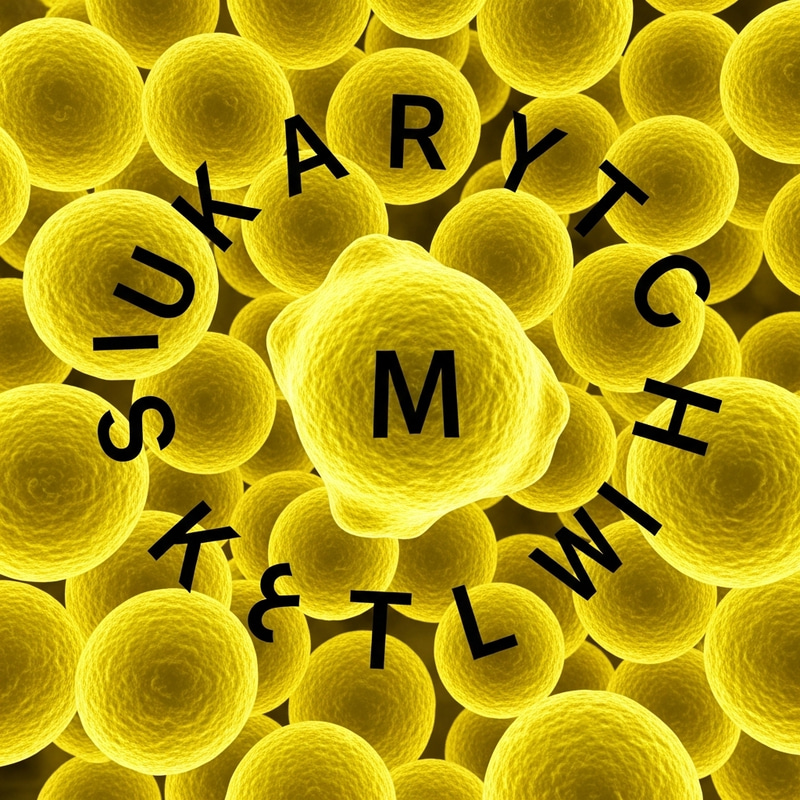 Luminous Yellow Eukaryotic Cells | Detailed Cell Structure Luminous Yellow Eukaryotic Cells | Detailed Cell Structure
