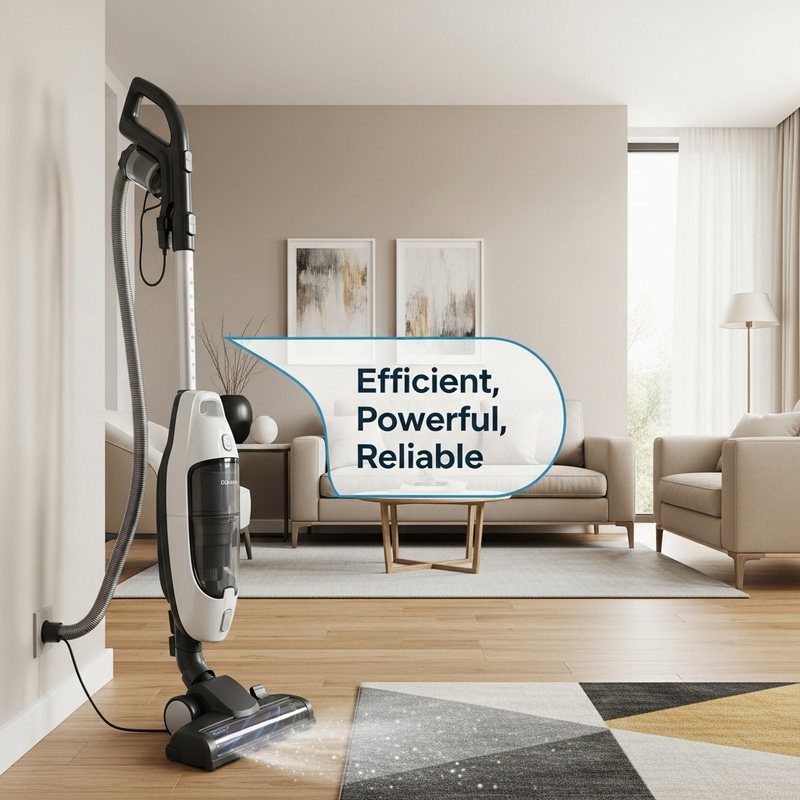 Efficient & Powerful Residential Vacuum Cleaner Poster