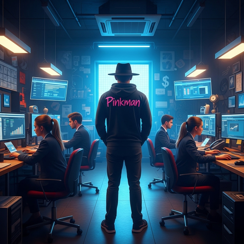 Amazing Software and Finance Workplace with Pinkman Boss