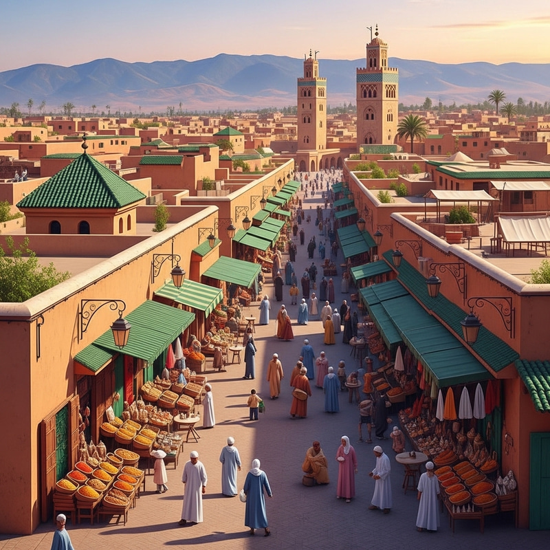 Discover Marrakech: Atlas Mountains, Koutoubia Mosque Discover Marrakech: Atlas Mountains, Koutoubia Mosque
