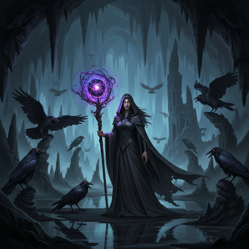 Sinister Crows - Lady of Shadows in the Dark Realm