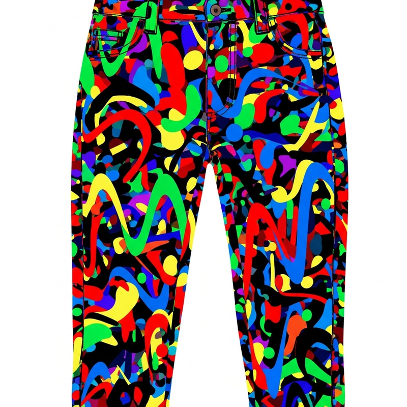 Abstract Pants: Vibrant & Unique Art