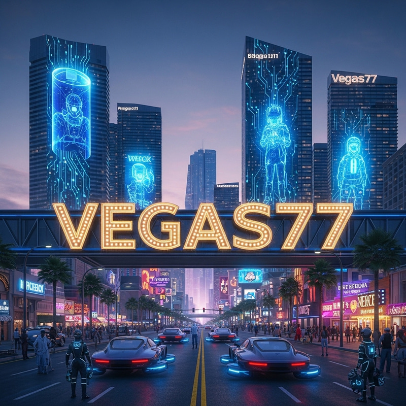 Futuristic 'Vegas77' - Neon-Lit Cityscape Marvel Futuristic 'Vegas77' - Neon-Lit Cityscape Marvel