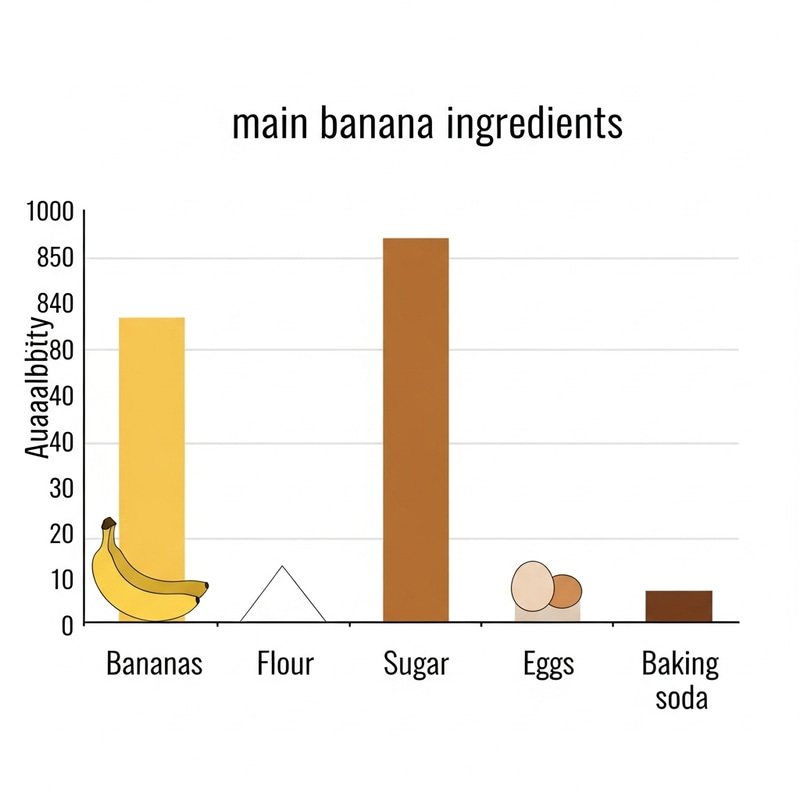 Banana Bread Ingredients Supply Bar Graph | Fresh Ingredients