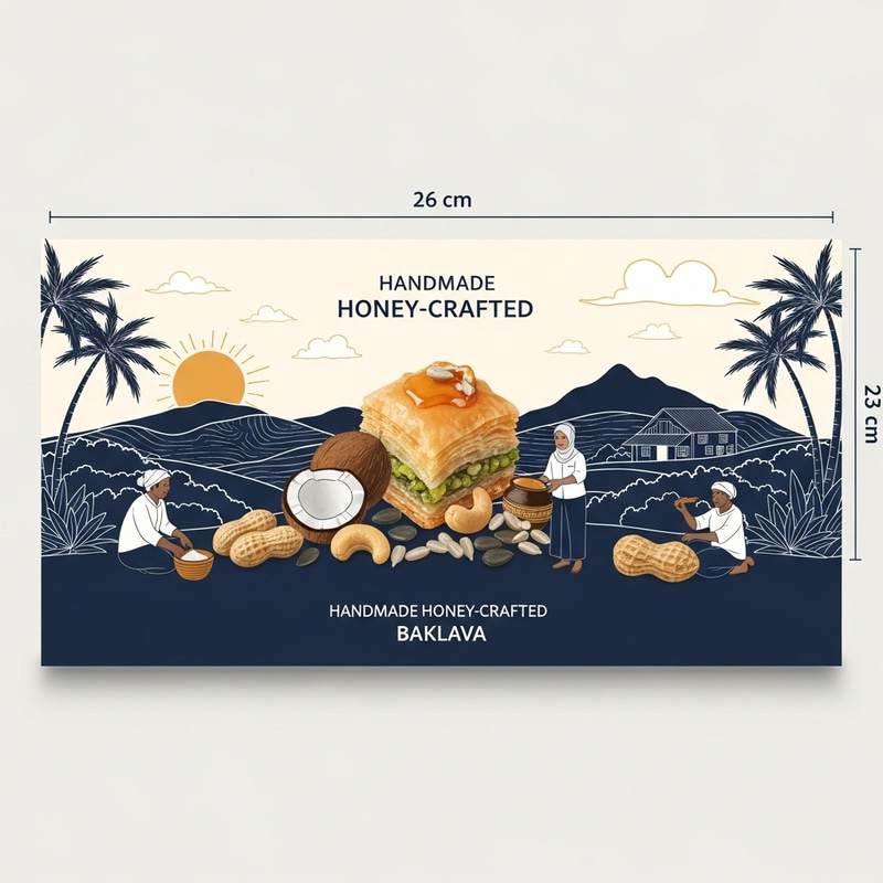 Indonesian Baklava Delight | Opulent Nusantara-Inspired Packaging Indonesian Baklava Delight | Opulent Nusantara-Inspired Packaging