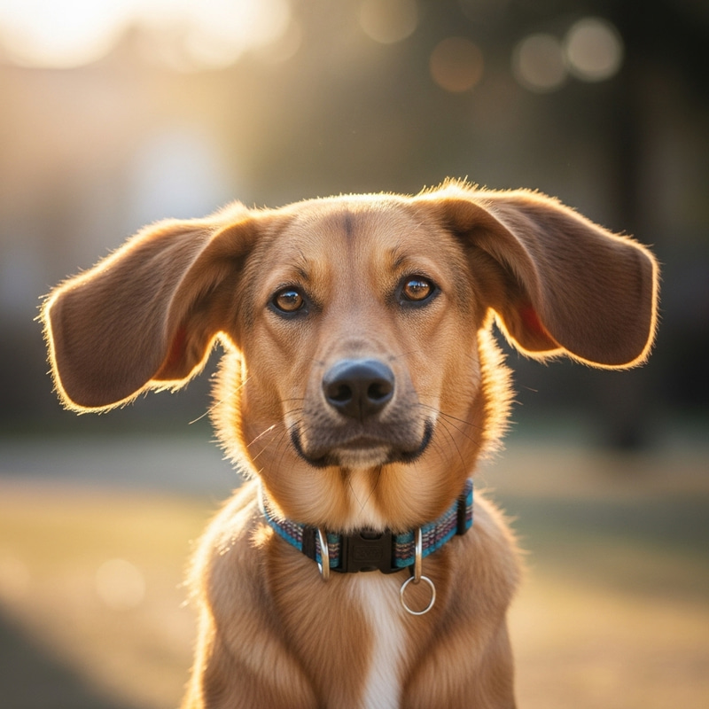 Adorable Dog with Elephant Ears