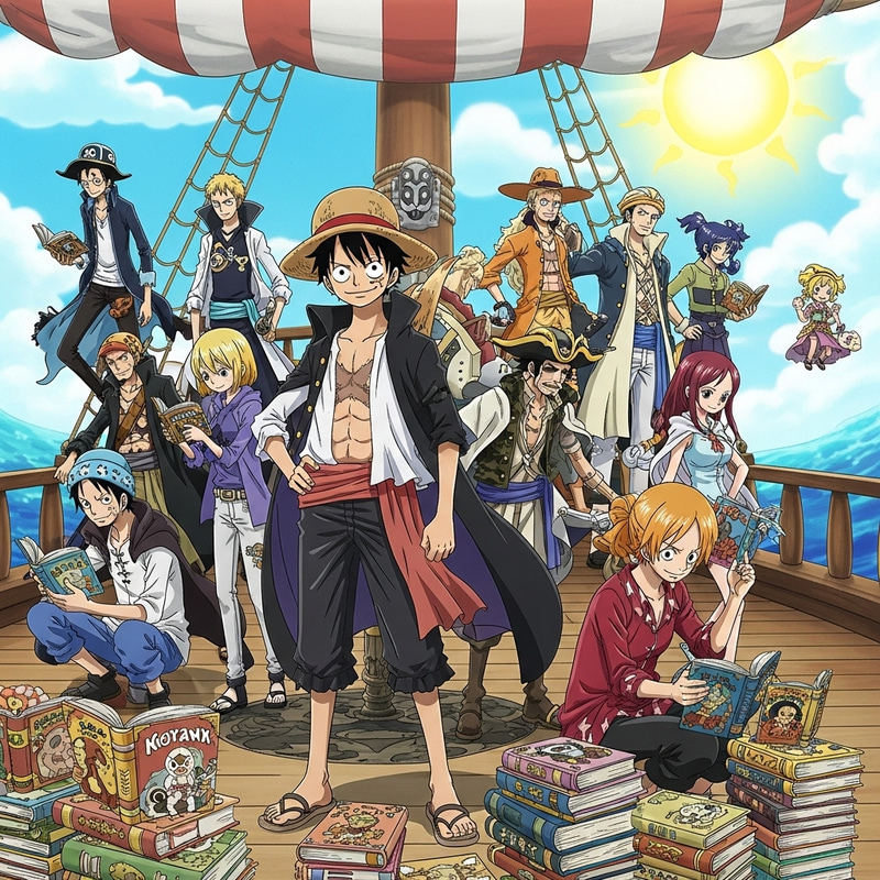 Vibrant Pirate-Themed Adventure in One Piece Anime World Vibrant Pirate-Themed Adventure in One Piece Anime World