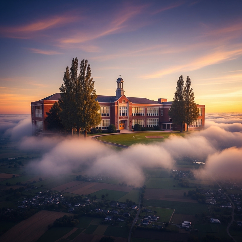 Bridge of Weir Primary School Floating in Sky Bridge of Weir Primary School Floating in Sky