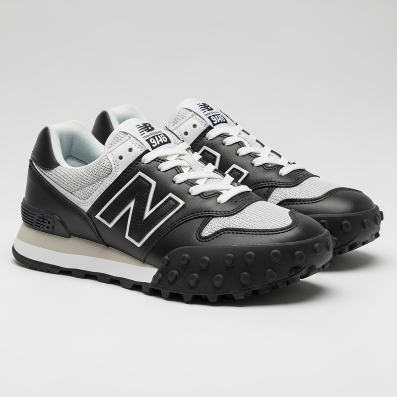 Stylish New Balance Sneakers in Light and Dark Tones