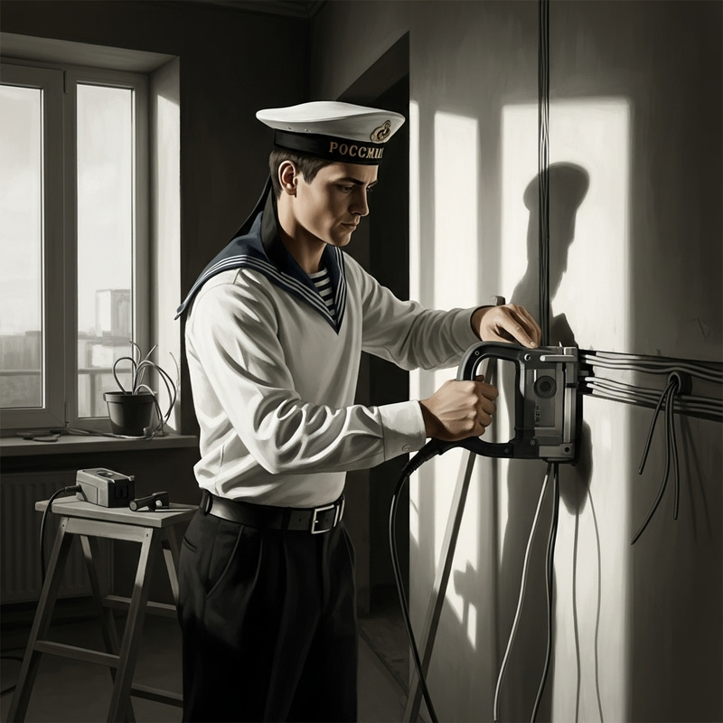 Vintage Sailor Builder in Modern Apartment Renovation Vintage Sailor Builder in Modern Apartment Renovation