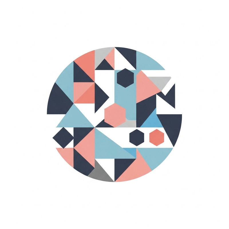 Abstract Geometric Logo Design | Pastel Shapes
