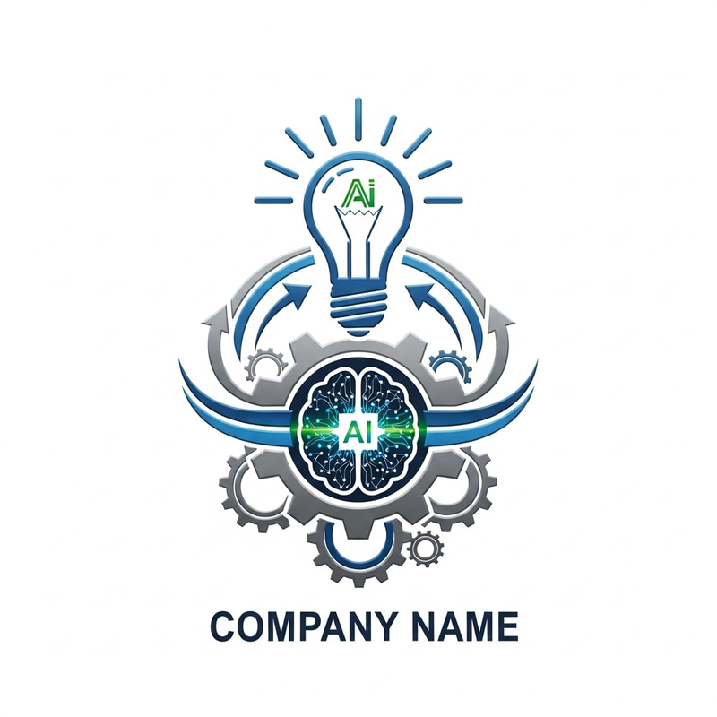 AI Technology Emblem Design for Innovative Project Management AI Technology Emblem Design for Innovative Project Management