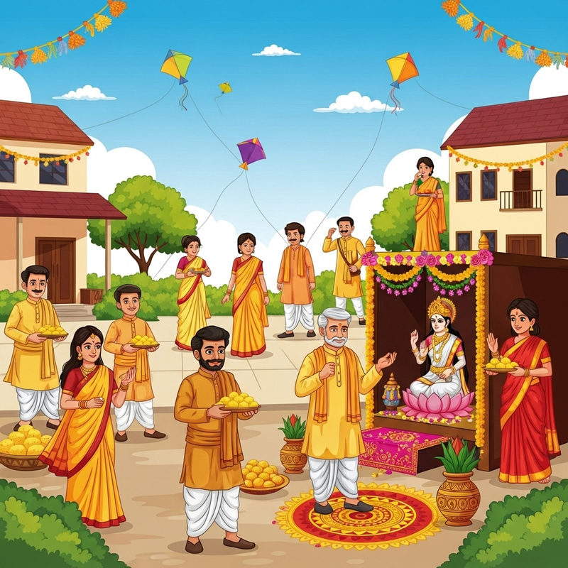 Vibrant Vasant Panchami Festival Celebration in India Vibrant Vasant Panchami Festival Celebration in India