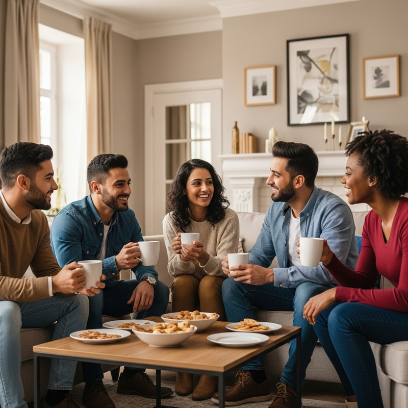 Reunion de Amigos: Cozy Social Gathering Reunion de Amigos: Cozy Social Gathering