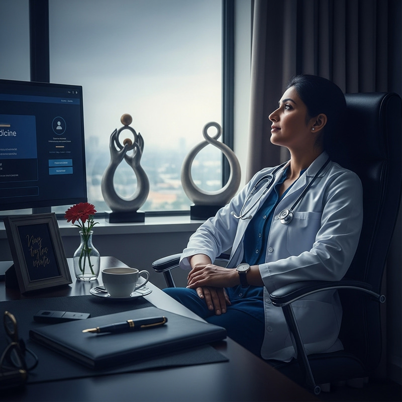 Tranquil Reflection: Visual Narrative of Medical Support Tranquil Reflection: Visual Narrative of Medical Support