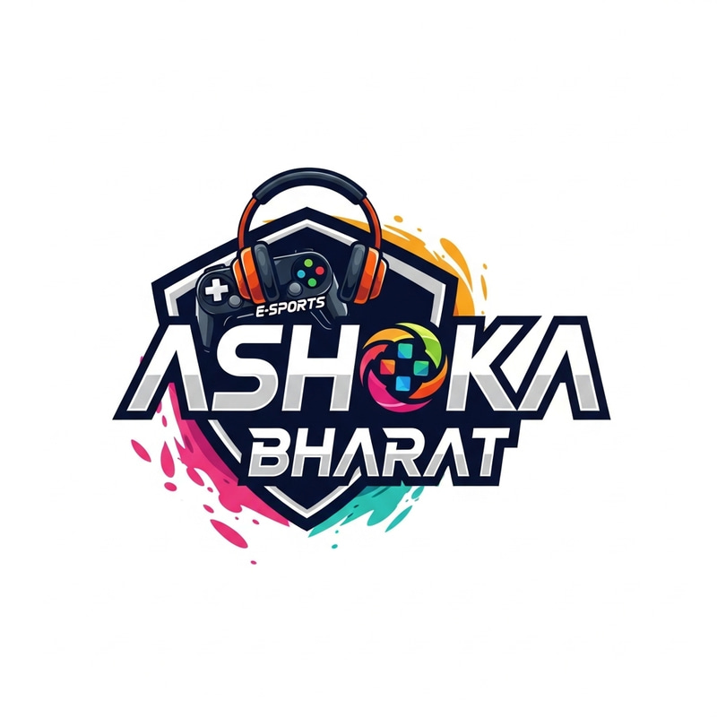 Ashoka Bharat eSports Logo | Modern & Vibrant Design Ashoka Bharat eSports Logo | Modern & Vibrant Design