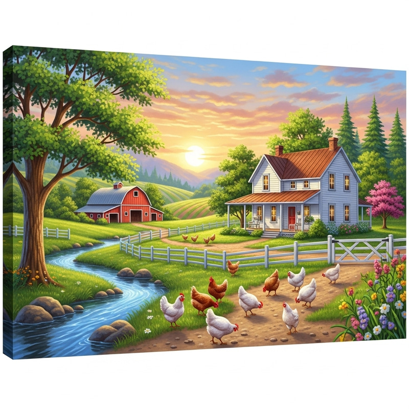 Charming Farmhouse Surrounded by Countryside Beauty Charming Farmhouse Surrounded by Countryside Beauty
